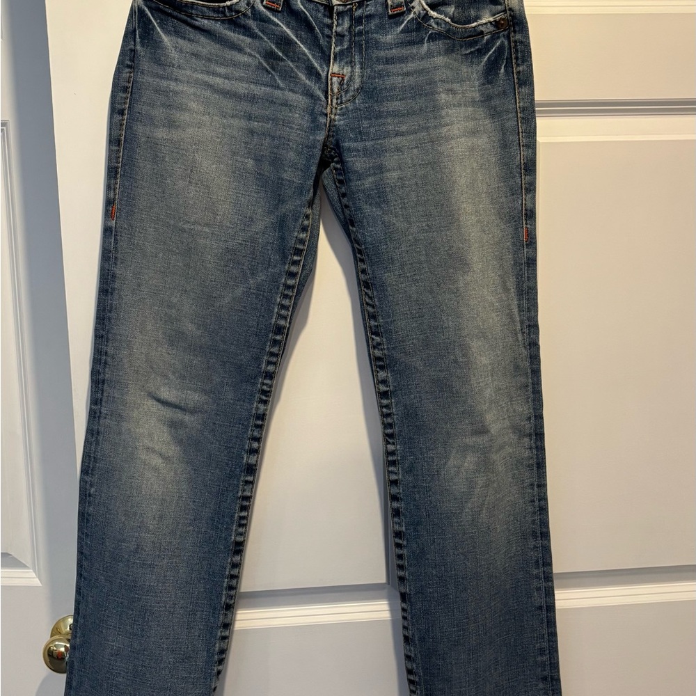 True Religion Blue Straight Leg Jeans Vintage-Inspired
